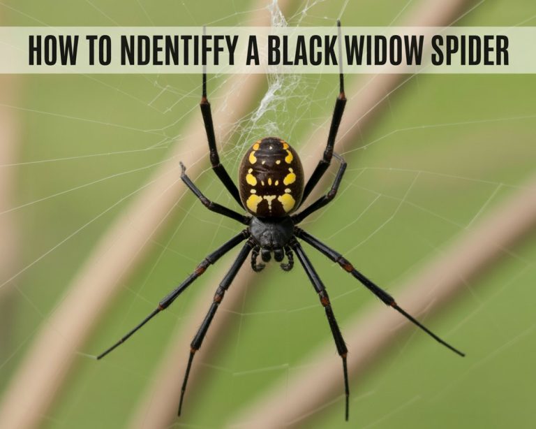 HOW TO IDENTIFY A BLACK WIDOW SPIDER