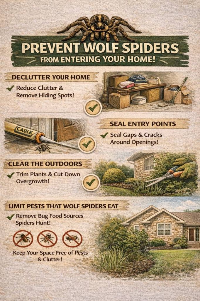Tips for Prevention of Wolf Spiders